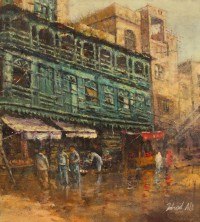 Fahad Ali, 18 x 16 Inch, Oil on Canvas, Citysscape Painting, AC-FAL-003